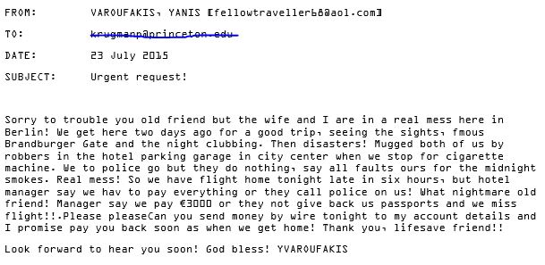 travel scam msg fix